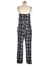 Madewell 100% Polyester Tweed Black Jumpsuit Size M - photo 2