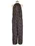 Worthington Chevron-herringbone Brown Jumpsuit Size M - photo 2