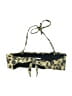 PilyQ Animal Print Gold Swimsuit Top Size M - photo 2