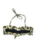PilyQ Animal Print Gold Swimsuit Top Size M - photo 1