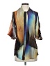 Nicole Miller Color Block Brown 3/4 Sleeve Blouse Size P (petite) - photo 1
