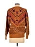 Bogner Print Orange Wool Pullover Sweater Size S - photo 2