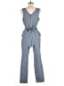 BCBGeneration Chevron-herringbone Blue Jumpsuit Size 8 - photo 2