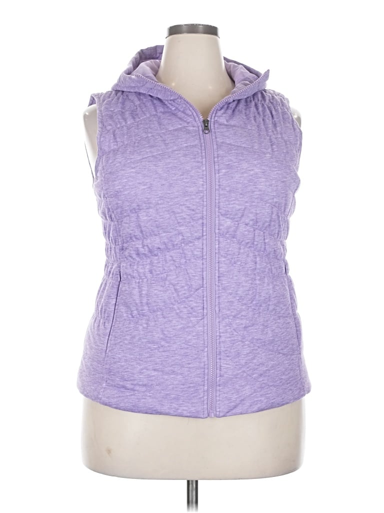 Pre-owned Avec Les Filles Vest In Purple