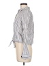 Madewell Stripes Silver Long Sleeve Button-Down Shirt Size M - photo 5