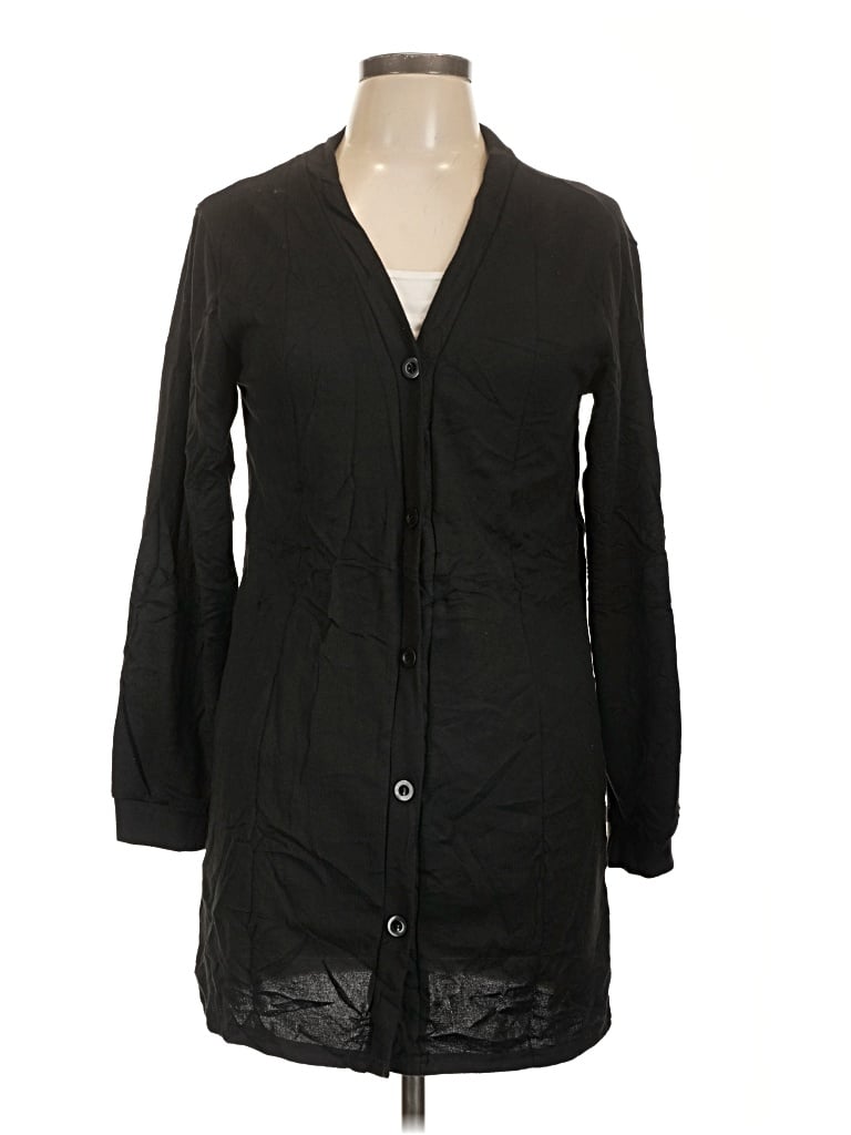 Pre-owned Unbranded Cardigan Sweater In Black