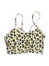Shein Animal Print Gold White Swimsuit Top Size M - photo 1