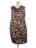 Triste Animal Print Brown Cocktail Dress Size 4X - photo 1