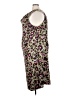 Triste Animal Print Brown Cocktail Dress Size 4X - photo 5