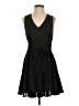 Unbranded 100% Polyester Solid Black Casual Dress Size S - photo 1