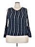 Extra Touch 100% Rayon Blue 3/4 Sleeve Top Size 3X - photo 1