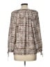 Zac & Rachel 100% Polyester Brown 3/4 Sleeve Blouse Size L - photo 2