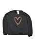 Derek Heart 100% Polyester Hearts Black Sweatshirt Size 7 - 8 - photo 1