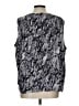 Calvin Klein 100% Polyester Silver Sleeveless Blouse Size L - photo 2