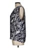 Calvin Klein 100% Polyester Silver Sleeveless Blouse Size L - photo 5