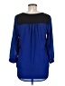 My Michelle 100% Polyester Blue 3/4 Sleeve Blouse Size M - photo 2