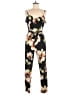 Venus Floral Black Jumpsuit Size M - photo 1