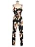 Venus Floral Black Jumpsuit Size M - photo 2