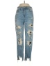 American Eagle Outfitters Hearts Blue Jeans Size 2 R - photo 1