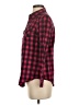 Angie 100% Cotton Plaid Red Long Sleeve Button-Down Shirt Size S - photo 5