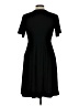 Unbranded Solid Black Casual Dress Size L - photo 2