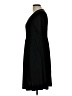 Unbranded Solid Black Casual Dress Size L - photo 5