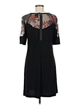 chinese dress ladies Gabby Skye Women's Long Sleeved Round Neck Lace A-line Dress Dress, Black/Navy,  4 at Amazon Women's Clothing store