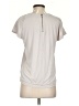 CALVIN KLEIN JEANS Metallic Silver Short Sleeve Blouse Size XS - photo 2