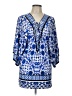 Nanette Lepore Paisley Blue Casual Dress Size L - photo 1