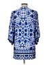 Nanette Lepore Paisley Blue Casual Dress Size L - photo 2