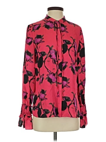 Ungaro Long Sleeve Silk Top (view 1)