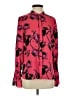 Ungaro Floral Red Long Sleeve Silk Top Size S - photo 1
