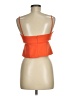 Zara 100% Polyester Solid Orange Sleeveless Blouse Size M - photo 2