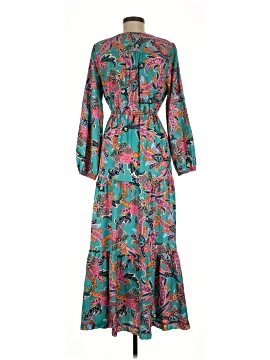 knee length dresses for ladies Boho Wrap Blue Maxi Dress