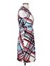 BCBGMAXAZRIA Graphic Blue Cocktail Dress Size XXS - photo 4