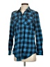 Zeagoo Plaid Blue Long Sleeve Button-Down Shirt Size S - photo 1
