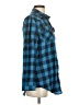 Zeagoo Plaid Blue Long Sleeve Button-Down Shirt Size S - photo 4