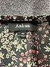 AaKaa Paisley Black Casual Dress Size M - photo 7