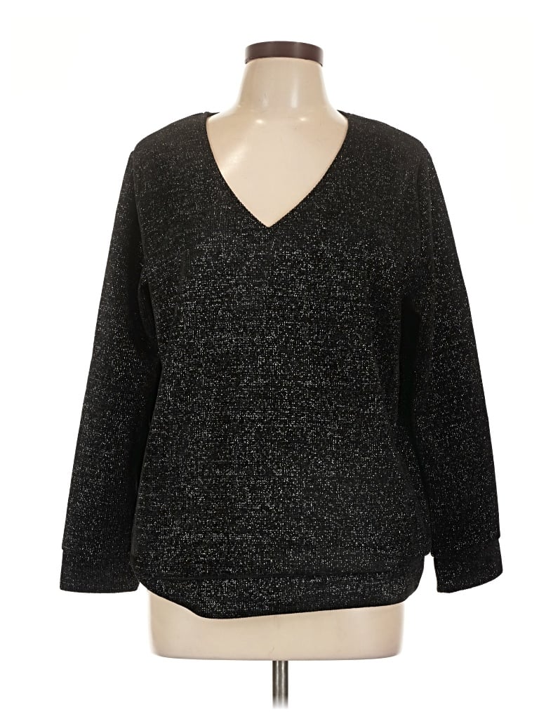 Pre-owned Unbranded Pullover Sweater In Black