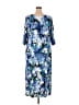 Catherines Tropical Blue Casual Dress Size 3X WP - photo 2