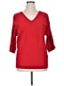 Joseph A. Red Pullover Sweater Size 1X - photo 1