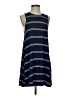 Olivaceous Stripes Blue Casual Dress Size S - photo 1
