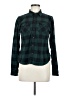 TNA Plaid Green Long Sleeve Button-Down Shirt Size M - photo 1