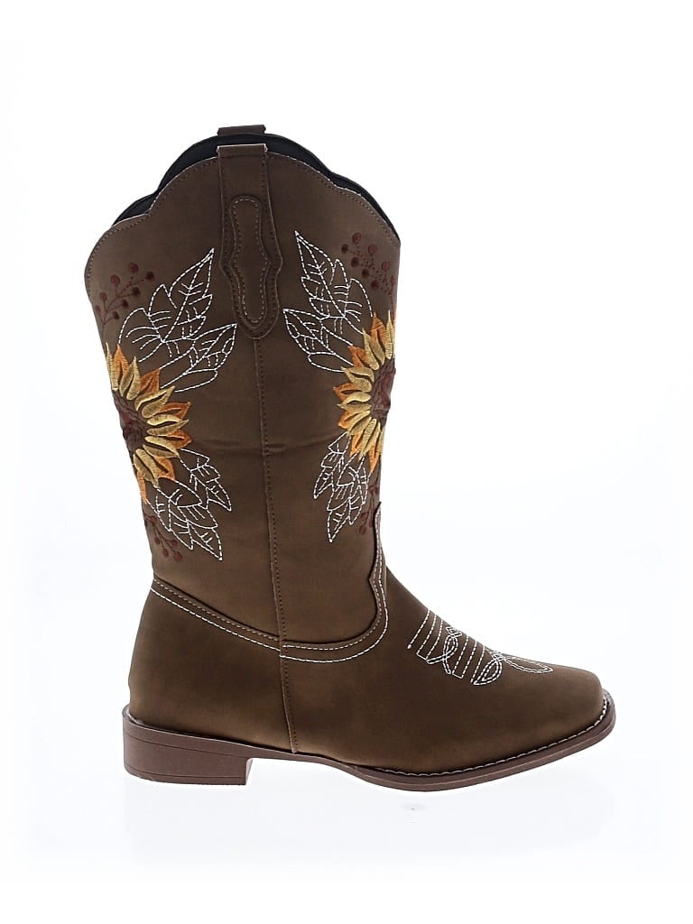 Pre-owned Unbranded Boots In Brown