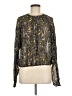 AE77 100% Viscose Gray Long Sleeve Blouse Size M - photo 1
