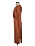 Nine West Solid Brown Casual Dress Size S - photo 5