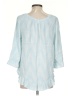 Gap 100% Rayon Blue 3/4 Sleeve Blouse Size XS - photo 2