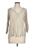 Cupio Tan 3/4 Sleeve Blouse Size L - photo 1