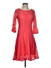 Roz & Ali 100% Polyester Pink Red Cocktail Dress Size 2 - photo 1