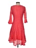 Roz & Ali 100% Polyester Pink Red Cocktail Dress Size 2 - photo 2